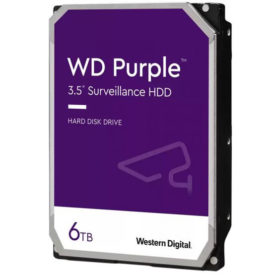 Жесткий диск для видеонаблюдения HDD 6Tb Western Digital Purple WD63PURZ SATA 6Gb/s 256Mb 3,5". Создан для систем видеонаблюдения и обспечивает превосходную надежность работы в системах безопасности. Уникальные разработки  уменьшают число ошибок, вызывающ