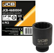 Головка ударная глубокая 3/4", 41мм (12гр.) 59839 JCB-46810041