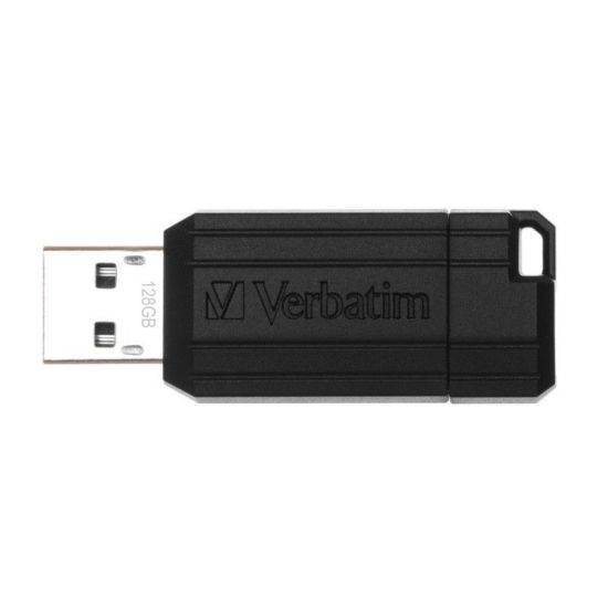 USB Флеш 128GB 2 Verbatim 049071 Pinstripe черный