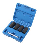 Набор головок-экстракторов для поврежденных болтов/гаек 5 предметов 1/2"(17,19,21,22мм), в кейсе ROCKFORCE RF-906U2 15255