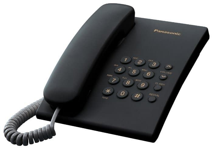 KX-TS2350 Проводной телефон (RUB) Черный