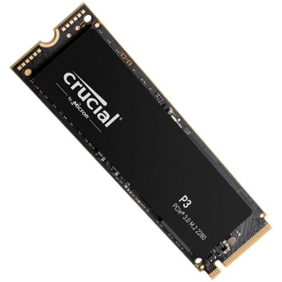 Crucial SSD P3 500GB M.2 2280 PCIE Gen3.0 3D NAND, R/W: 3500/1900 MB/s, Storage Executive   Acronis SW included