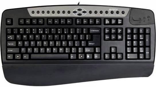 Клавиатура A4tech KBS-8 PS2, Black, 19 мультимедийных клавиш