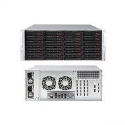 Supermicro CSE-846BE1C-R1K23B chassis, 4U, 24 x 3.5" 12G SAS3/SATA hot-swap bays, single expander, 7 FHFL expansion slots, 1200W (1+1) Redundant Power Supply