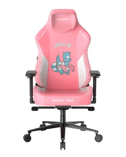Игровое компьютерное кресло DX Racer Craft Hallo cat Pink
