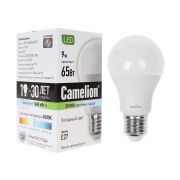 Эл. лампа светодиодная Camelion LED9-A60/845/E27, Холодный