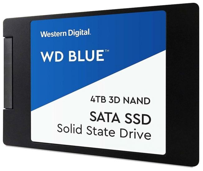 Твердотельный накопитель 4000GB SSD WD BLUE 3D NAND 2.5” SATA3 R560Mb/s, W530MB/s WDS400T2B0A