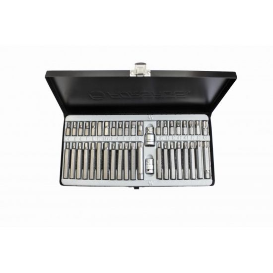 Набор бит с битодержателями, 42 предмета (10мм)(75/30мм: T20-T60, H4-H12, M5-M12), в металлическом кейсе ROCKFORCE RF-4421 47378