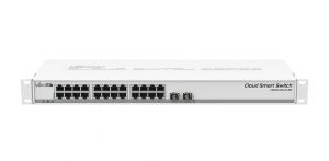 Сетевой коммутатор MikroTik CSS326-24G-2S+RM  Cloud Smart Switch Layer 2, 24x10/100/1000, 2SFP+