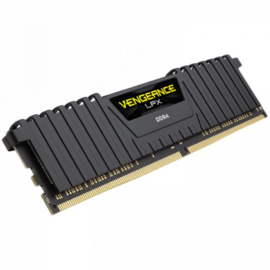 Corsair DDR4, 2666MHz 16GB 2x8GB Dimm, Unbuffered, 16-18-18-35, XMP 2.0, Vengeance LPX black Heatspreader, Black PCB, 1.2V, for SKL, EAN:0843591069618