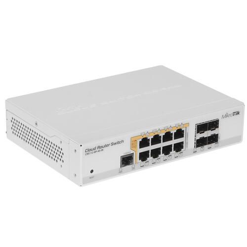 Маршрутизатор Microtik CRS112-8P-4S-IN, 8Port, 1000M, 4SFP