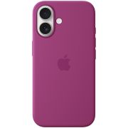 iPhone 16 Silicone Case with MagSafe - Fuchsia,Model A3313