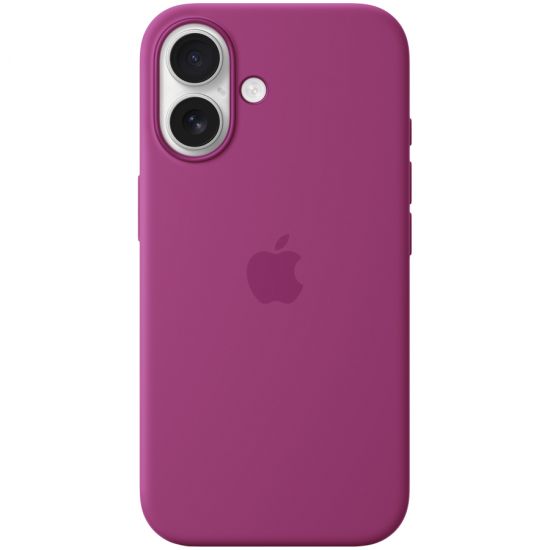 iPhone 16 Silicone Case with MagSafe - Fuchsia,Model A3313