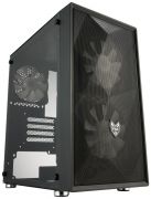 Компьютерный корпус FSP CST130A, Без БП, 1xUSB3.0/2xUSB2.0, 3xFAN120 RGB, Glass, Black, M-ATX