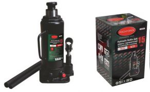 Домкрат бутылочный 15т с клапаном (высота подхвата - 230мм, высота подъема - 460мм, ход штока - 150мм) ROCKFORCE RF-T91504 15125