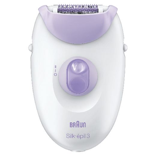 Эпилятор Braun Silk-épil 3 3-170, для сухой эпиляции, с подсветкой SmartLight, белый