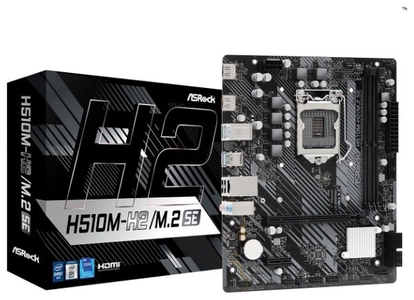 Материнская плата ASRock H510M-H2/M.2 SE LGA1200 2xDDR4 4xSATA M.2 2xHDMI mATX