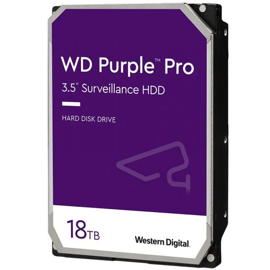 Жесткий диск для видеонаблюдения HDD 18Tb Western Digital Purple SATA 6Gb/s 512Mb 3,5" 7200rpm WD181PURP