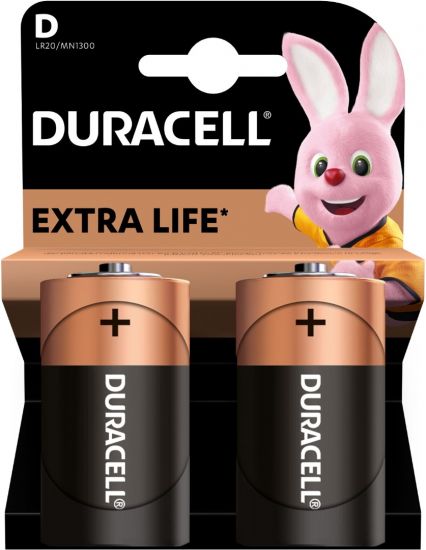 Батарейка Duracell Basic D2 K2 Щелочной элемент питания (2 шт.)