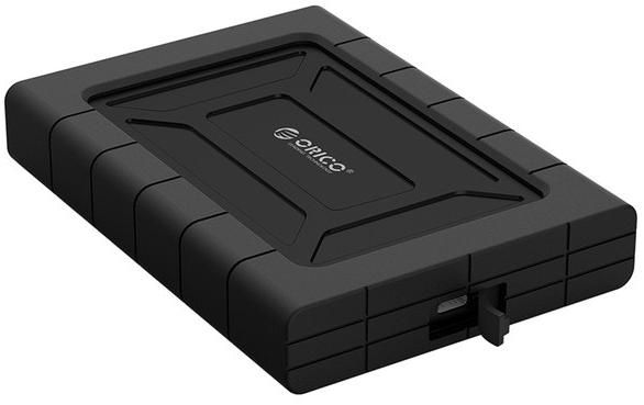 Внешний корпус HDD 2.5" ORICO 2539C3-BK <с защитным чехлом, USB3.1/Type-C, 5Gbps, до 2ТБ, BLACK 140*99*23>