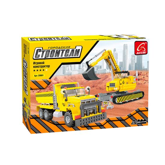 Игровой конструктор Ausini 29901 СТРОИТЕЛИ (605 деталей в наборе) Игровой конструктор Ausini 29901 СТРОИТЕЛИ (605 деталей в наборе)