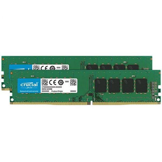 Crucial DRAM 16GB Kit (8GBx2) DDR4-3200 MT/s (PC4-25600) CL22 UDIMM 1.2V