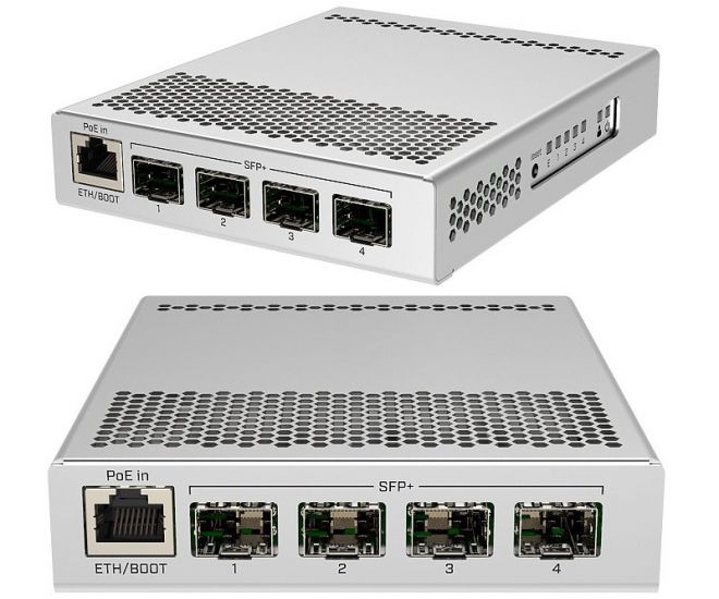 Сетевой коммутатор MikroTik CRS305-1G-4S+IN Cloud Router Switch 4SFP+, 1xGbLAN, 512 Mb