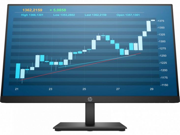 Монитор HP Europe/P244 /23,8 '' IPS /1920x1080 Pix 1000:1 /1 x DisplayPort 1.2 (HDCP)/1 x HDMI (HDCP)/1 x VGA/ /178/178 /черный