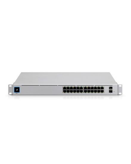 Ubiquiti USW-Pro-24-POE-EU configurable Gigabit Layer2 and Layer3 switch with auto-sensing 802.3at PoE  and 802.3bt PoE
