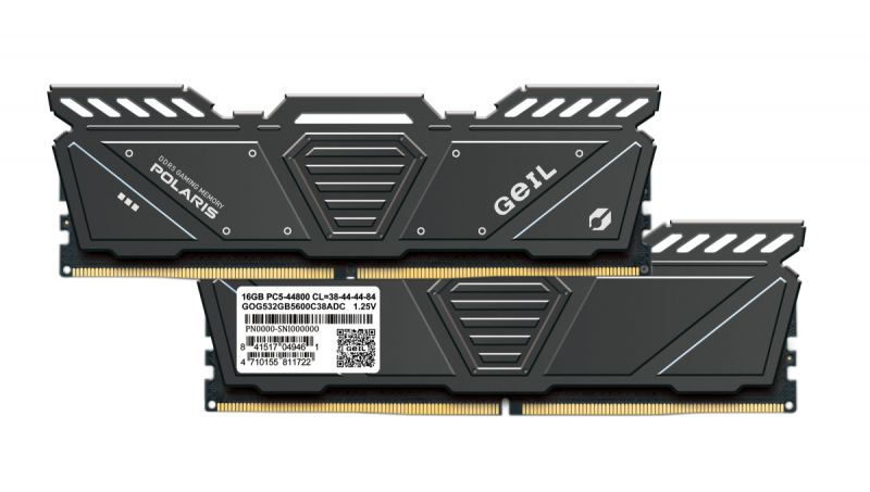 Оперативная память 32GB Kit (2x16GB) GEIL POLARIS 5200Mhz DDR5 PC5-41600 38-44-44-84 1.25V GOG532GB5200C38BDC Titanium Gray Оперативная память 32GB Kit (2x16GB) GEIL POLARIS 5200Mhz DDR5 PC5-41600 38-44-44-84 1.25V GOG532GB5200C38BDC Titanium Gray