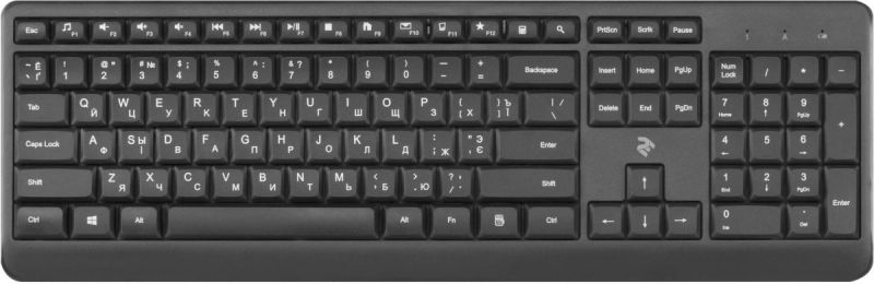 Клавиатура 2Е KS220 WL Black