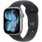 Apple Watch Series 11 GPS 46mm Space Grey Aluminium Case with Black Sport Band - M/L,Model A3333