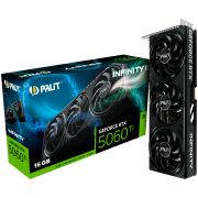 PALIT GeForce RTX 5060 Ti Infinity 3 16GB GDDR7 128 bit, 1x HDMI 2.1b, 3x DP 2.1b, 3 Fan, 1x 8-pin pwr connector, 600W, 291.9 x 116.6 x 41.3 mm, NE7506T019T1-GB2061S