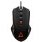 Optical Gaming Mouse with 6 programmable buttons, Pixart optical sensor, 4 levels of DPI and up to 3200, 3 million times key life, 1.65m PVC USB cable,rubber coating surface and colorful RGB lights, size:125*75*38mm, 115g