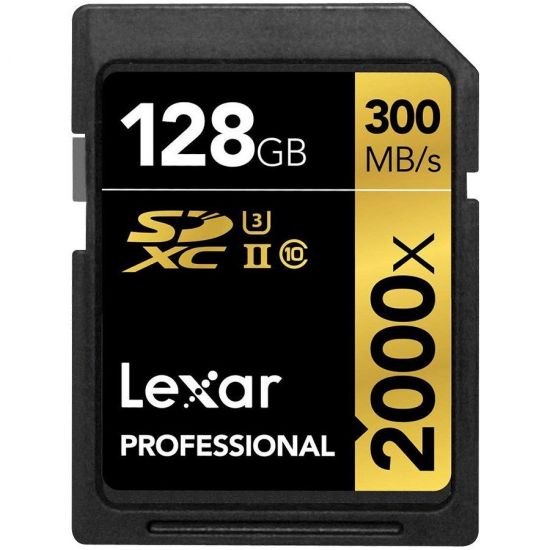 LEXAR Professional 2000x 128GB SDHC/SDXC UHS-II Card