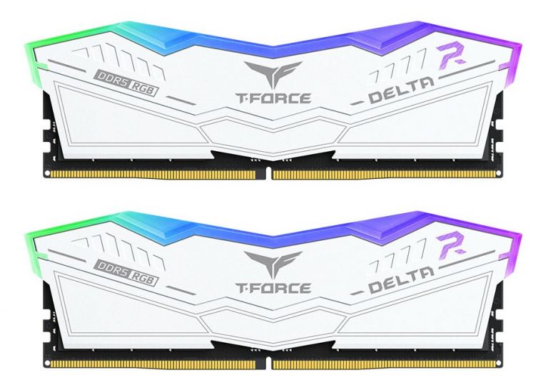 Оперативная память 64GB Kit 2x32GB 6000MHz DDR5 TeamGroup DELTA RGB CL38 FF4D564G6000HC38JDC01 White