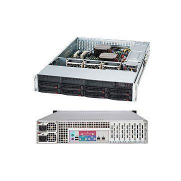 Supermicro Server Chassis CSE-825TQC-R740LPB, 2U, MB E-ATX 13.68x13, ATX 12x13, 12x10, 8x3.5 hot swap SAS3/SATA, 2x3.5 fix, 1xSlim DVD Optional, 1 1 740W RPS, 7xLP/FL slots, 3xFan, Rails, Black