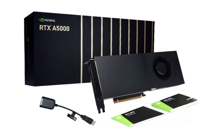 Видеокарта PNY NVIDIA RTX A5000, 24Gb GDDR6, 384bit, VCNRTXA5000-SB