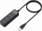 USB Хаб ORICO W5PH4-U3-V1-BK-BP <USB3.0x4, Cable 30cm, 105*33*24mm, BLACK>