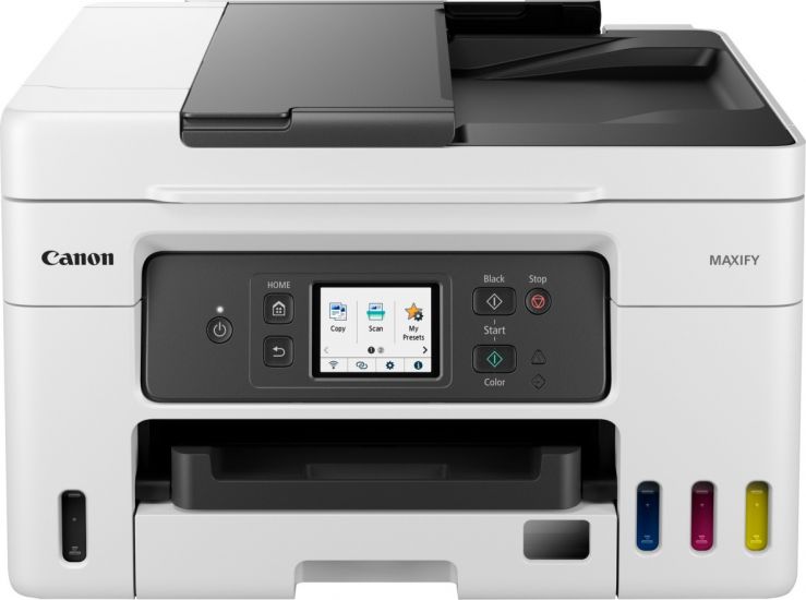 МФУ Canon MAXIFY GX3040  (A4, Printer/Scanner/Copier/Duplex, 600x1200 dpi, inkjet, Color, 18 ppm, tray 100+250 pages, LCD Color (3,4 см), USB 2.0, WIFI cart. GI-46)