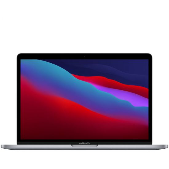 MacBook Pro 13-inch, SPACE GRAY, Model A2338, Apple M1 chip with 8-core CPU, 8-core GPU, 16GB unified memory, 512GB SSD storage, Force Touch Trackpad, Two Thunderbolt / USB 4 Ports, Touch Bar and Touch ID, KEYBOARD-SUN