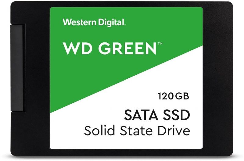 Твердотельный накопитель SSD WD Green 3D NAND WDS120G2G0A 120ГБ 2,5" SATA-III (TLC)