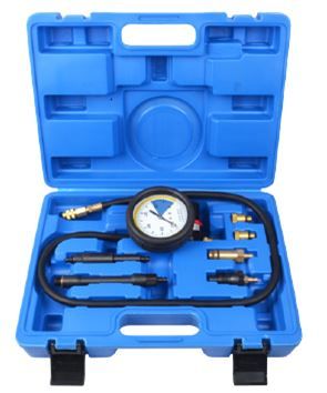 Тестер утечки в цилиндрах с набором адаптеров, 7 предметов, в кейсе ROCKFORCE RF-4011217 15391