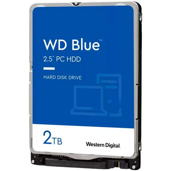 Жесткий диск HDD 2Tb Western Digital Blue SATA 6Gb/s 128Mb 5400rpm WD20SPZX