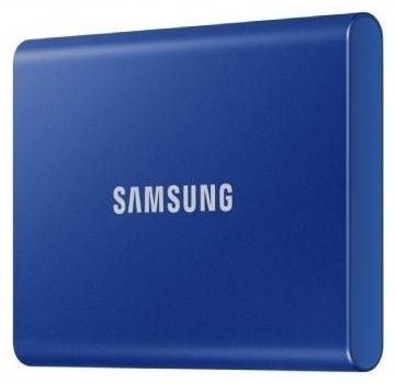 Внешний SSD 2000Gb Samsung  T7 USB 3.2 Gen.2 (10 Гбит/c) Аппаратное AES 256-битное шифрование,  Цвет: Indigo Blue, MU-PC2T0H/WW