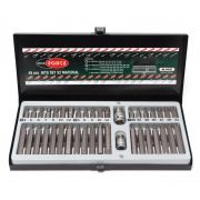 Набор бит с битодержателями, 40пр. (10мм)(75/30мм: T20-T55,H4-H12,M5-M12) в металлическом кейсе ROCKFORCE RF-4401C 1387