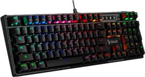 Клавиатура игровая Bloody B750N <USB, оптические, 0.2 мс Anti-Ghost: все клавиши>