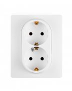 Legrand 672223 Розетка 2X2К З  БЕЛ ETIKA