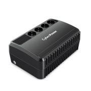 Line-Interactive ИБП, CyberPower BU1000E, выходная мощность 1000VA/600W, AVR, 4 выходных разъема типа Schuko CEE 7/4