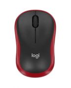 Мышь компьютерная  Mouse wireless LOGITECH M185, Red